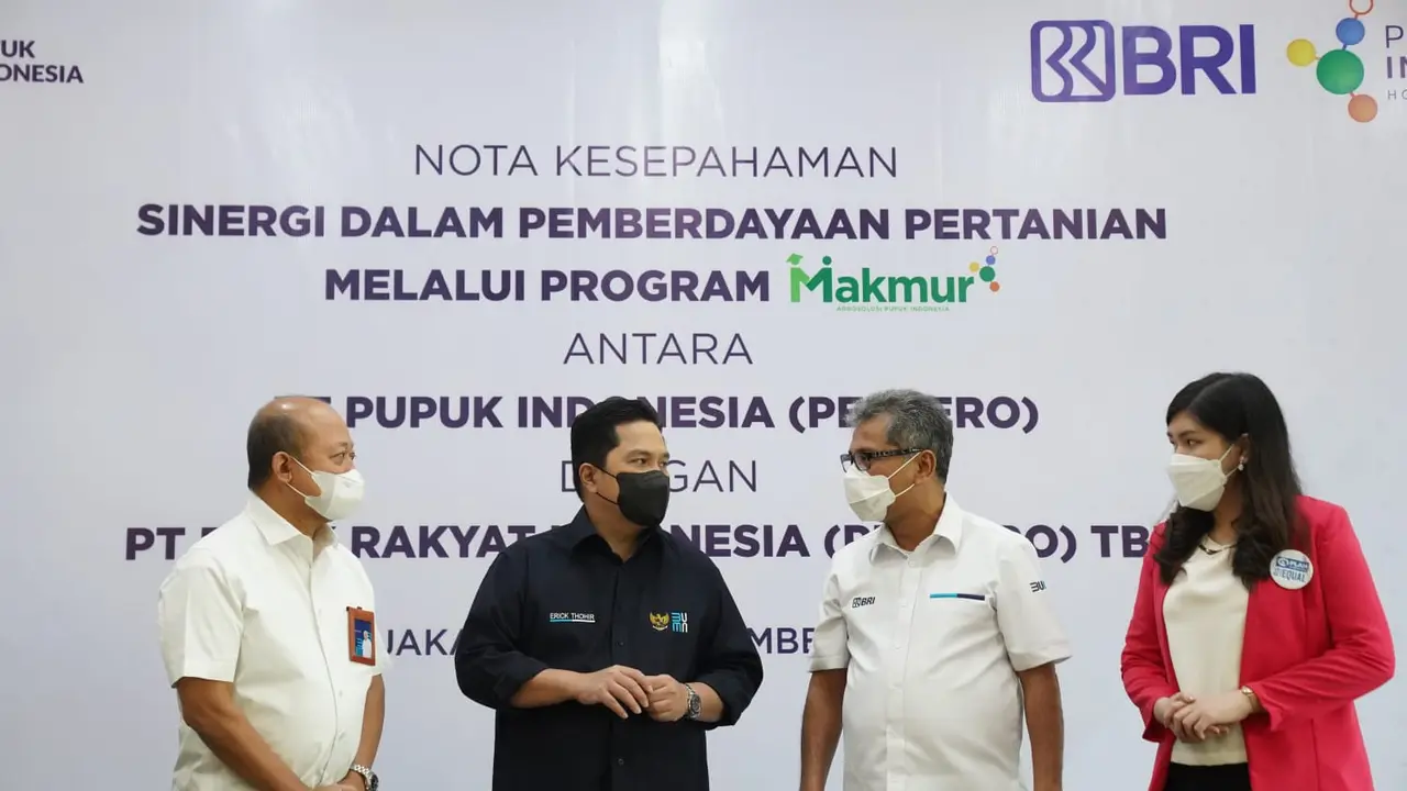 PT Bank Rakyat Indonesia (Persero) Tbk perkuat kerja sama dengan PT Pupuk Indonesia (Persero) dalam rangka membangun sinergi bisnis untuk mendukung pertanian nasional.