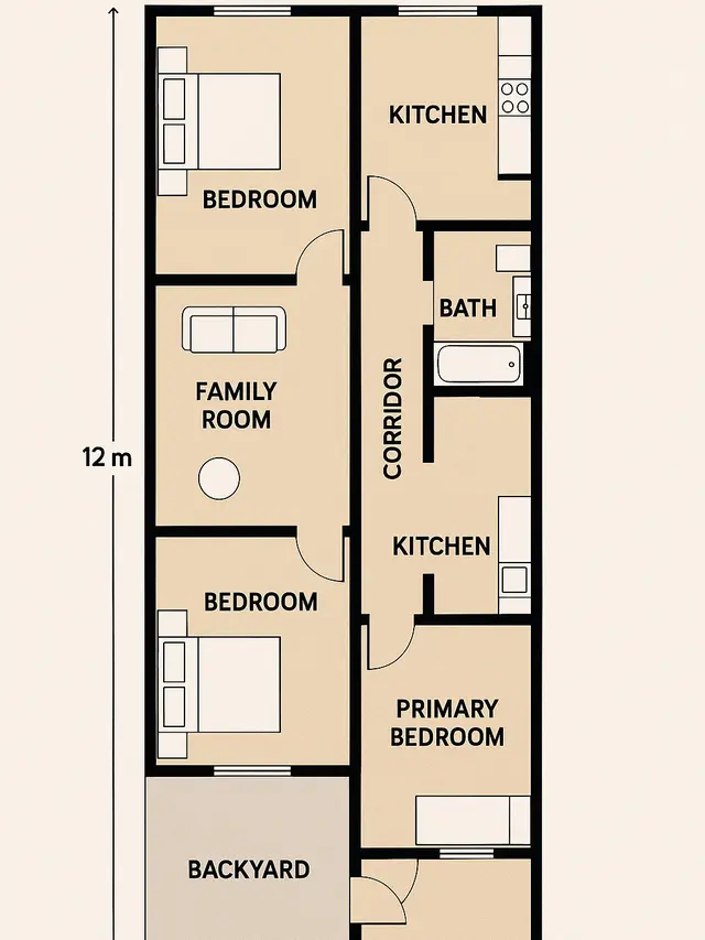 Gambar Rumah Kampung 3 Kamar