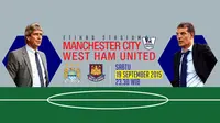 Manchester City vs West Ham United (Liputan6.com/Ari Wicaksono)