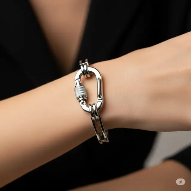 Model Gelang Emas Putih yang Lagi Trend. Foto: Gemini