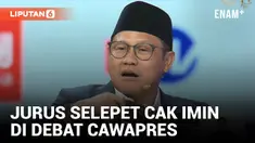 Visi-Misi Debat Cawapres, Cak Imin Praktikkan 'Jurus' Selepet Sarung