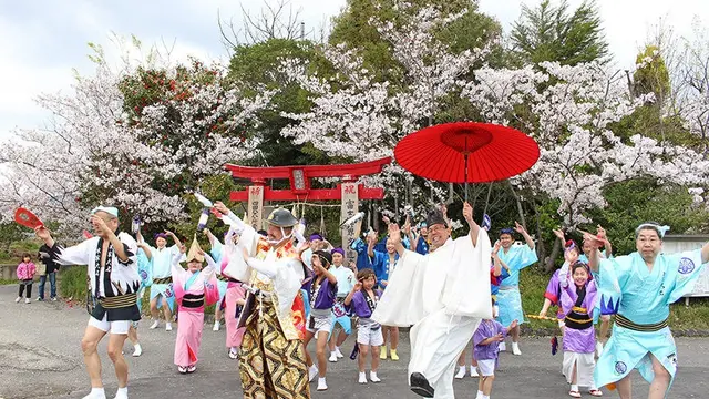 Gunung Benten, yang terletak di Prefektur Tokushima.