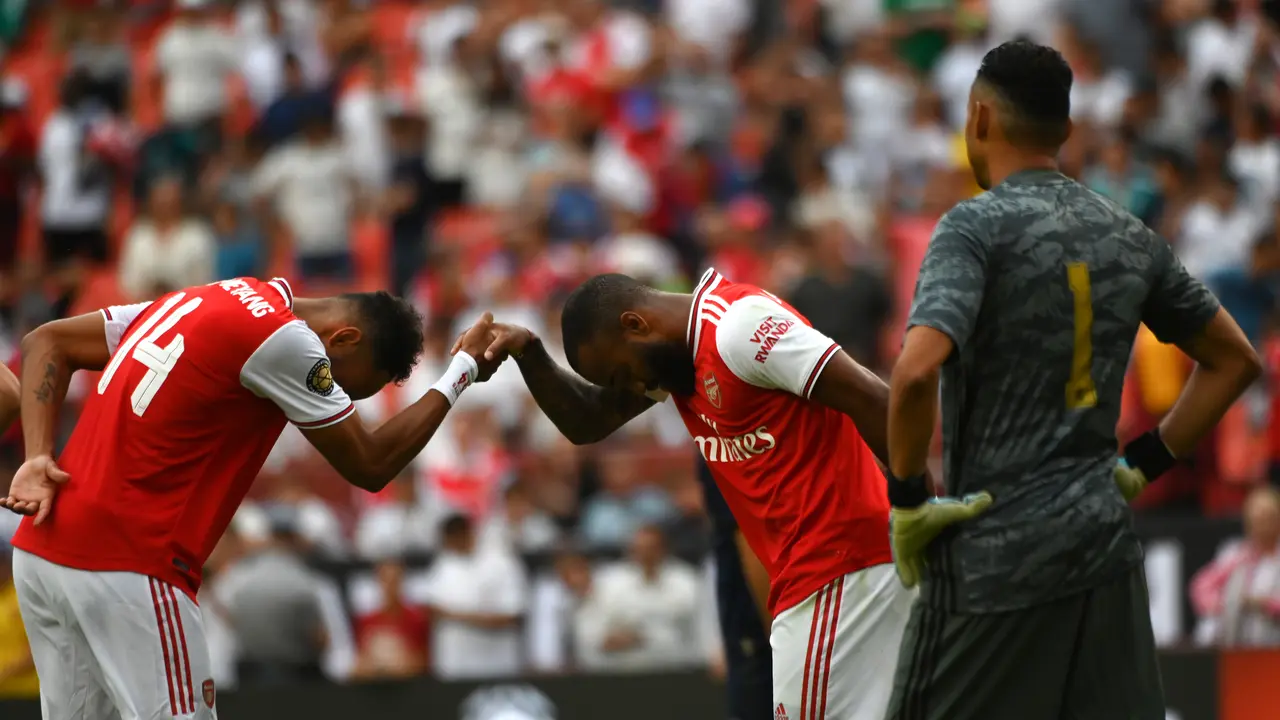Arsenal v Real Madrid - ICC 2019 - Pierre-Emerick Aubameyang - Alexandre Lacazette