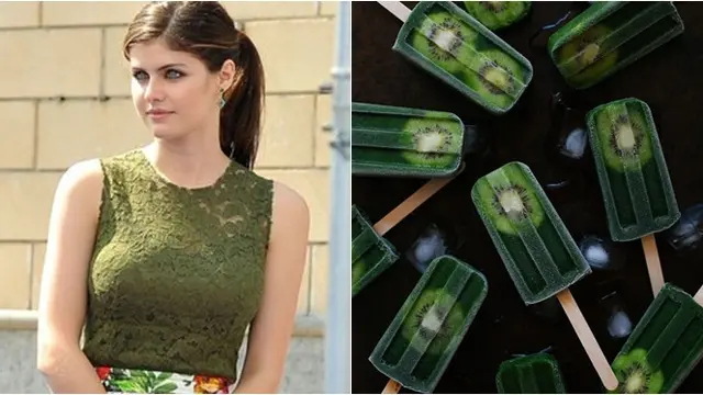 Cocoklogi Alexandra Daddario sebagai es krim stik