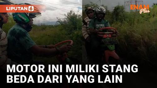 VIDEO: Kreatif dan Unik, Sepeda Motor Ini Miliki Stang Beda dari yang Lain