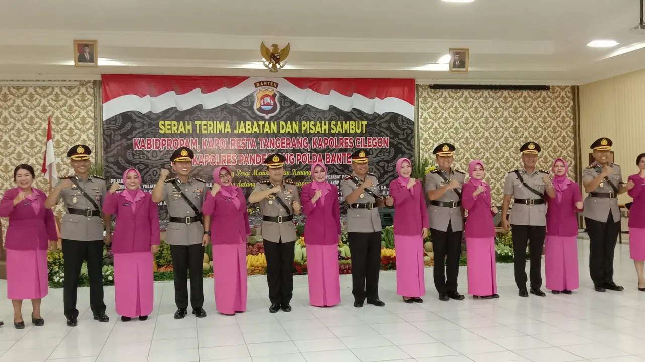 Sertijab Kapolres di Polda Banten