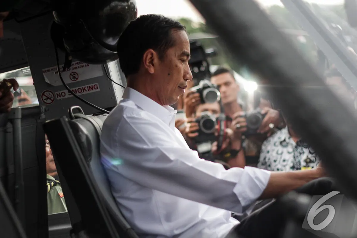 Kunjungan Jokowi di Pameran Alutsista TNI
