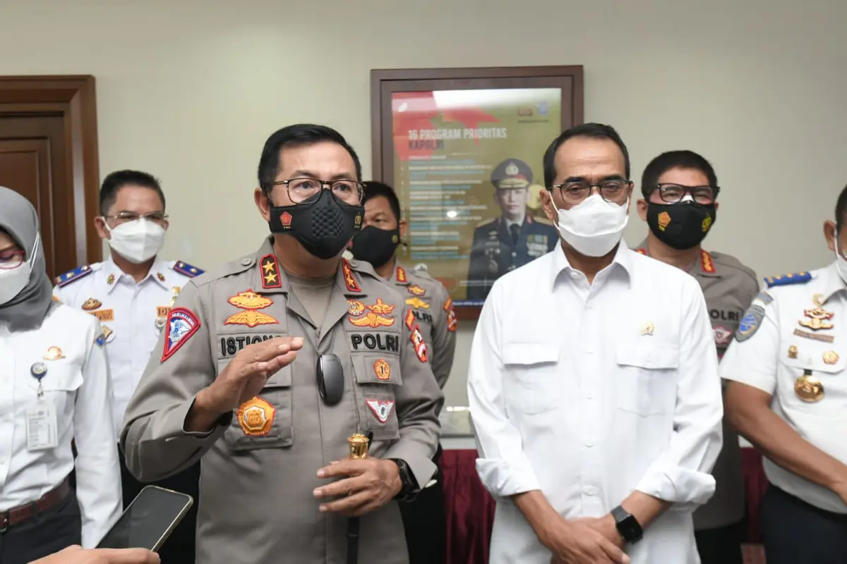 Bahas Larang Mudik Bareng Menhub, Kakorlantas Siapkan 333 Titik Penyekatan