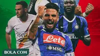 Serie A - Romelu Lukaku, Lorenzo Insigne, Jordan Veretout, Ciro Immobile, Cristiano Ronaldo (Bola.com/Adreanus Titus)