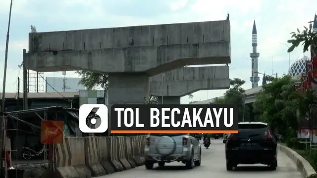 VIDEO: Empat Tiang Tol Becakayu Mangkrak