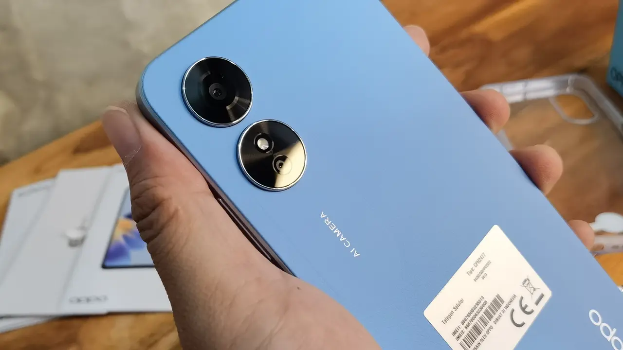 Kamera belakang Oppo A17. Liputan6.com/Iskandar