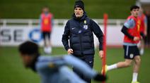 Pelatih kepala Timnas Inggris, Thomas Tuchel menerapkan strategi aneh untuk dua laga FIFA Matchday menjelang Piala Dunia 2026. (AFP/Paul Ellis)
