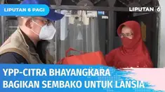 Tim YPP SCTV-Indosiar bersama Citra Bhayangkara membagikan 300 paket sembako dan 600 masker kepada para lansia perempuan di Kawasan Cipinang Cempedak, Jakarta Timur. Dalam pemberian bantuan, salah seorang lansia tak kuasa menahan tangis haru.