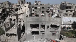 Menteri Pertahanan Israel, Israel Katz mengumumkan ekspansi operasi militer besar-besaran di Jalur Gaza pada 2 April 2025. (Eyad BABA/AFP)