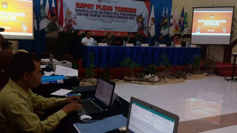 KPU Kota Malang Tetapkan DPS Pilkada Jawa Timur 2018