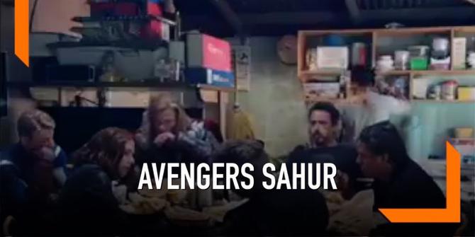 VIDEO: Ketika Superhero Avengers Kumpul Sahur di Warteg