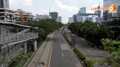 Libur panjang Hari Raya Nyepi membuat sejumlah ruas jalanan di Jakarta lengang bahkan cenderung sepi (Liputan6.com/Johan Tallo)