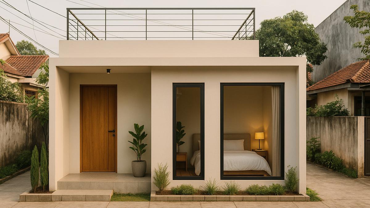 8 Rumah Tipe Minimalis Modern 1 Kamar Tidur di Perkotaan, Kecil Tapi Nyaman