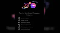Fitur Perpesanan Lintas Platform di Instagram dan Messenger. Liputan6.com/Iskandar