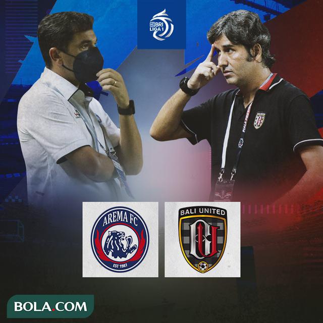 BRI Liga 1 - Duel Pelatih - Arema FC Vs Bali United