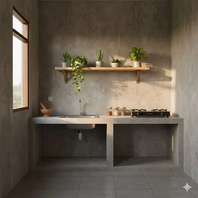 Model Dapur Minim Perabot