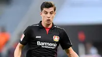 5. Kai Havertz (Bayer Leverkusen) - 2 Gol. (AFP/Patrik Stollarz)