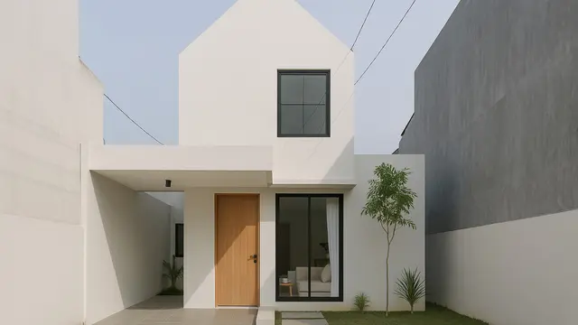 Rumah Cantik di Lahan Terbatas (Foto: ChatGPT)