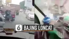 Penumpang mobil di belakangnya yang merupakan anggota TNI berusaha turun menangkap pelaku.