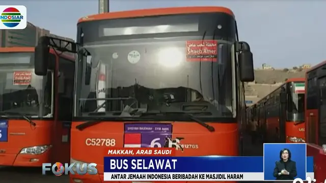 Bus Salawat merupakan pelayanan transportasi bagi jemaaah calon haji yang akan menunaikan shalat di Masjidil Haram.