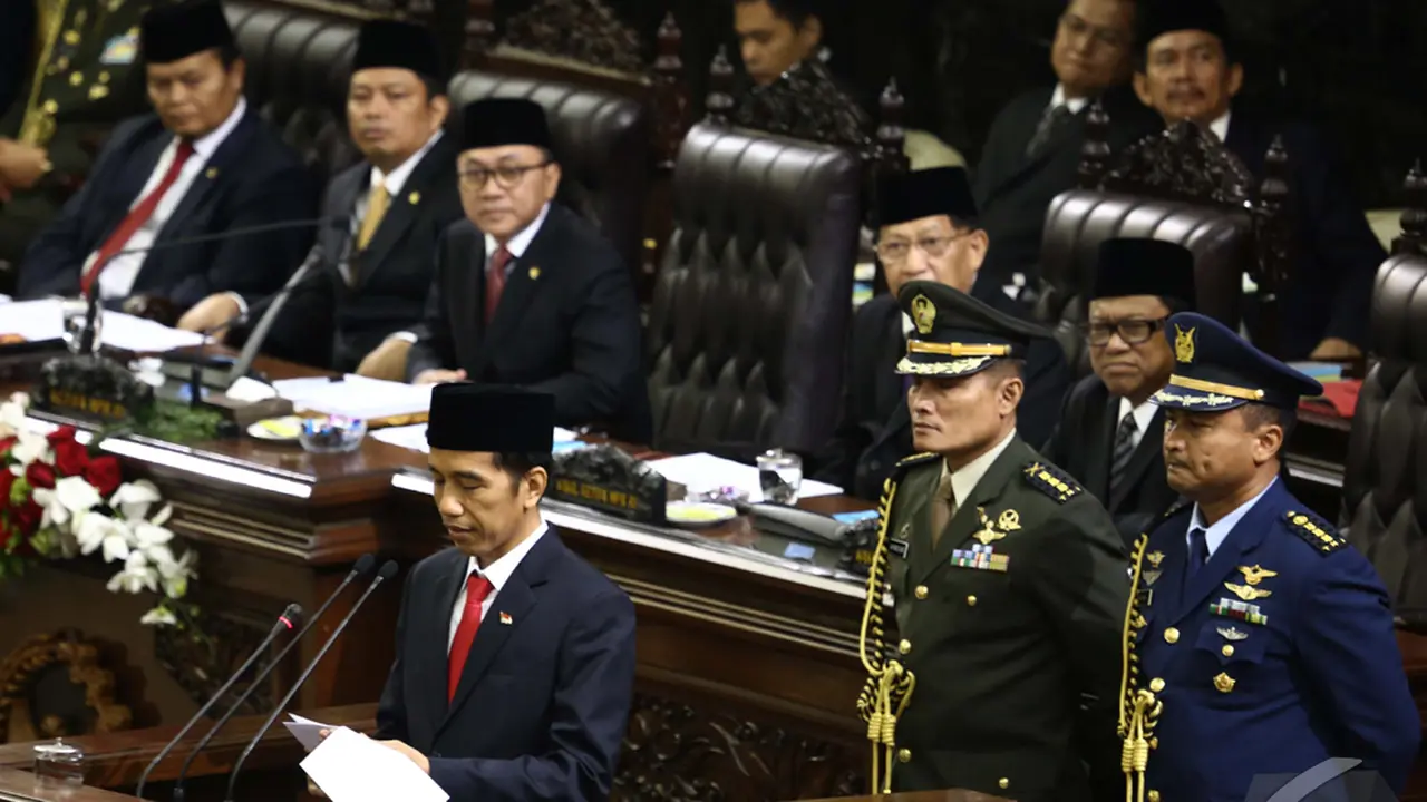 Suasana Pelantikan Jokowi dan Jusuf Kalla