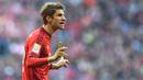5. Thomas Mueller (Bayern Munchen), 30 juta poundsterling, terus diburu MU pada awal musim ini namun gagal menemui titik terang, tapi mungkin keputusannya itu bisa goyah saat ditawarkan gaji besar oleh Setan Merah. (AFP/Christof Stache)