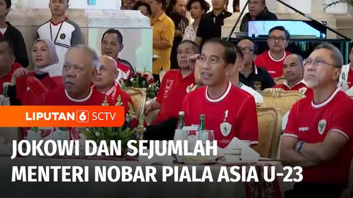 VIDEO: Presiden Jokowi Bersama Sejumlah Menteri Nobar Laga Timnas U-23 di Istana Negara Berita Viral Hari Ini Selasa 21 Mei 2024