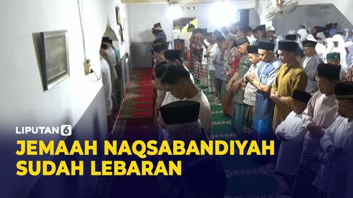 VIDEO: Momen Jemaah Naqsabandiyah di Padang Rayakan Idul Fitri