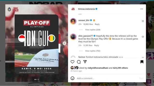 Komentar Shin Won-jae mengenai Timnas Indonesia U-23 Vs Guinea U-23