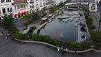 Suasana kawasan Kali Besar kawasan Kota Tua Jakarta, Selasa (21/4/2020). Seiring pelaksanaan WFH dan PSBB di DKI Jakarta, kawasan wisata terbuka yang biasanya ramai dikunjungi kini terlihat lengang. (Liputan6.com/Helmi Fithriansyah)