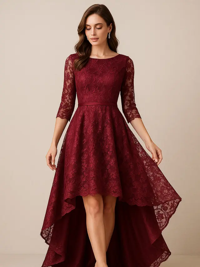 Dress Brokat Modern yang Anggun untuk Pesta
