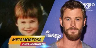 Seperti apa perubahan wajah Chris Hemsworth dari masa ke masa?