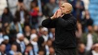 Manajer Manchester City, Pep Guardiola. (AFP/Darren Staples)