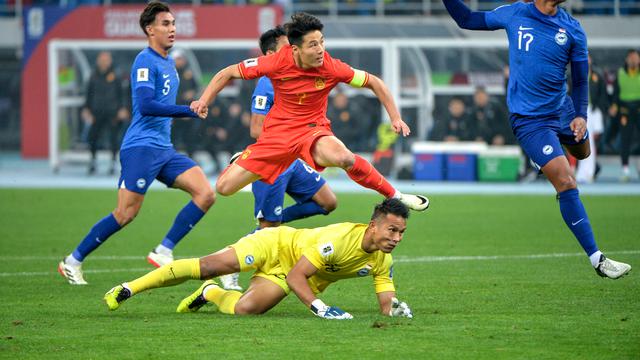 Wu Lei - Timnas China Vs Timnas Singapura