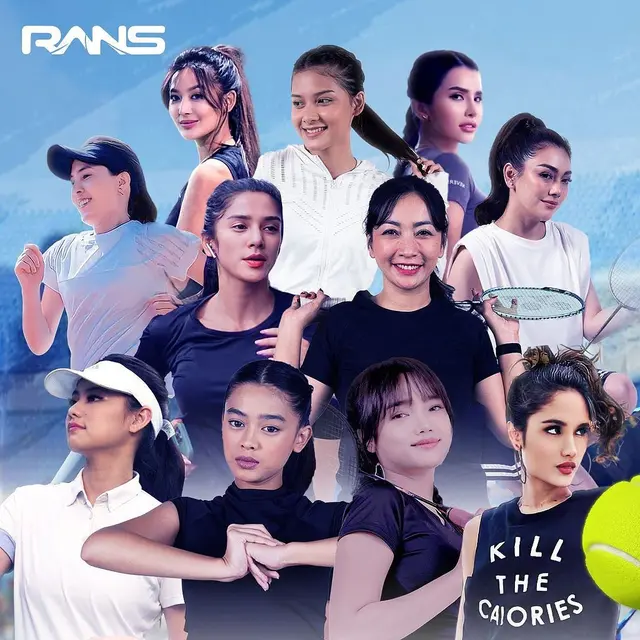 Deretan bintang yang akan bertanding di Turnamen Olahraga Selebriti Indonesia Bersama Supersilk Anti Noda. (Foto: Instagram/SCTV)