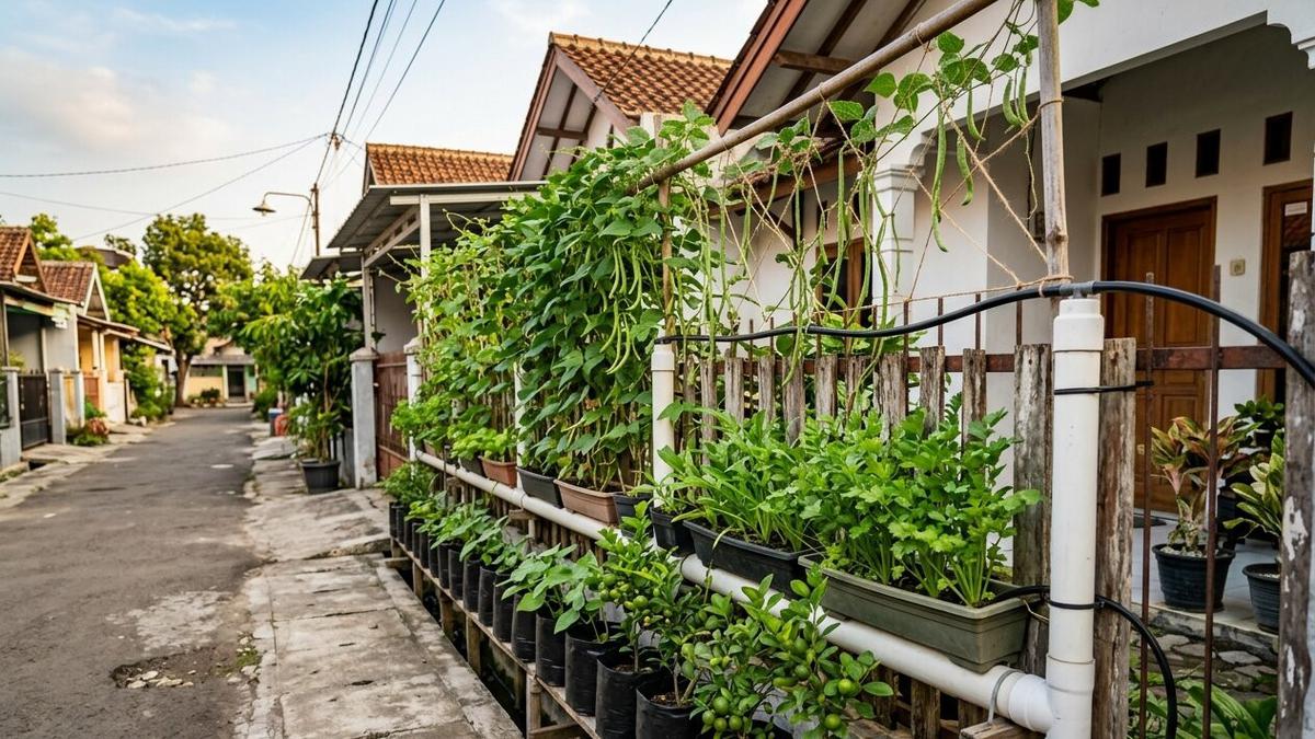 7 Ide Kebun Sayur Vertikal di Pagar Sempit yang Tetap Produktif Sepanjang Musim