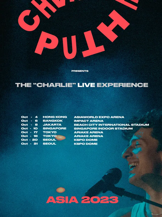 Konser Charlie Puth di Indonesia. (Twitter/ charlieputh)