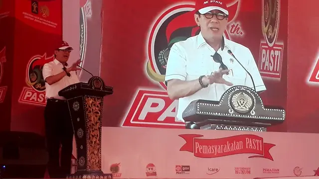 Menkumham, Yasonna H Laoly meresmikan Lapas Super Maximum Security (SMS) Karanganyar, Nusakambangan, Cilacap, Jawa Tengah, Kamis, 22 Agustusn 2019. (Foto: Liputan6.com/Polres Cilacap/Muhamad Ridlo)