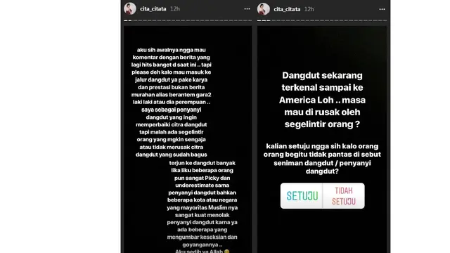Cita Citata (Foto: Instagram Story/@cita_citata)