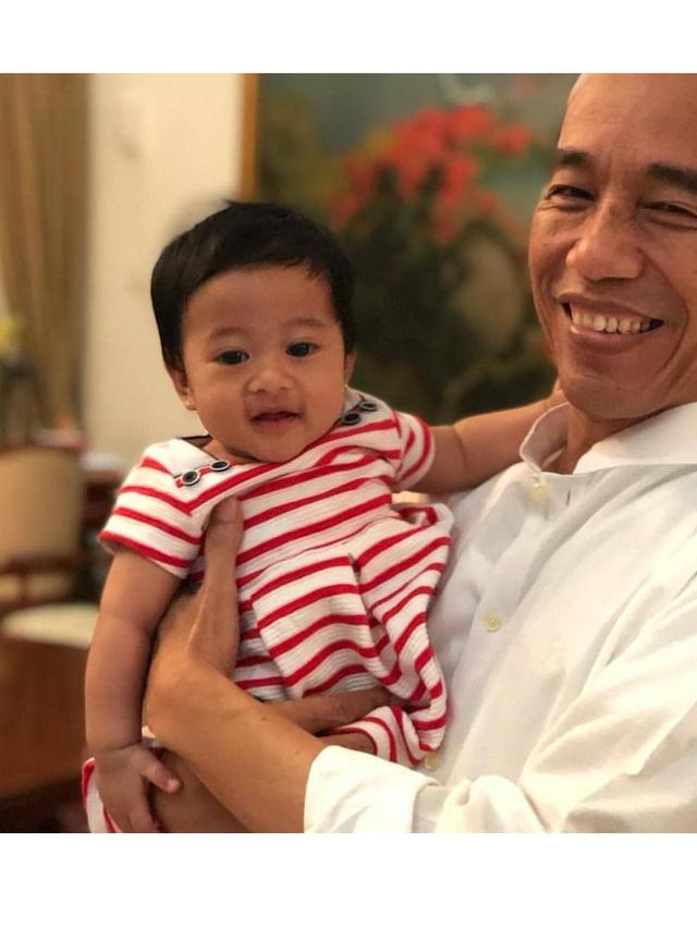 6 Potret Menggemaskan Sedah Mirah, Cucu Perempuan Jokowi