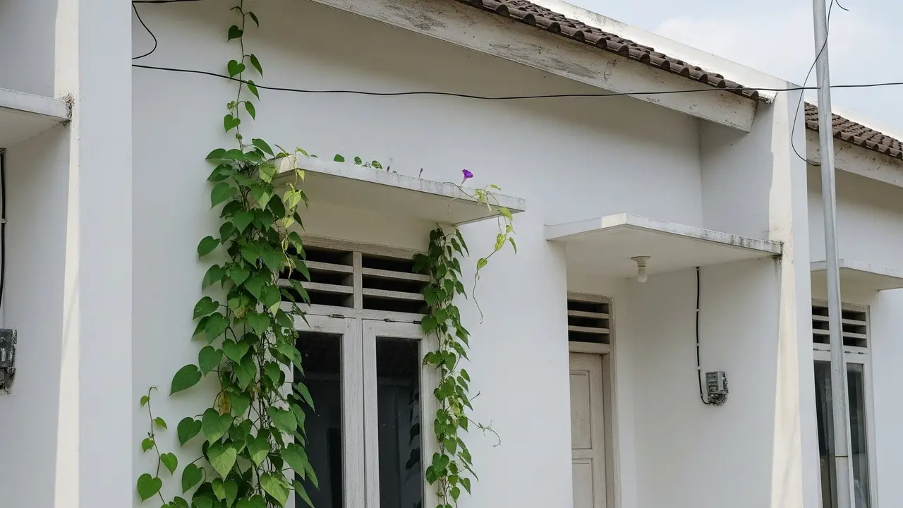 Rumah Sederhana Cat Putih