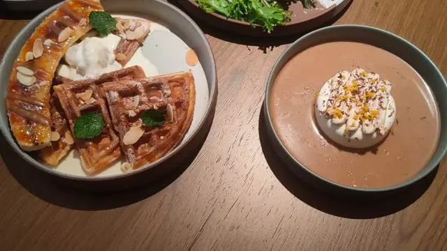 Sajian Menu Dessertdi Restoran Markette di Central Park Jakarta. (Liputan6.com/Henry)