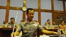 Kapolri Jenderal (Pol) Sutarman, menghadiri rapat kerja dengan Badan Legislasi DPR, Jakarta, Senin (15/9/2014) (Liputan6.com/Andrian M Tunay)