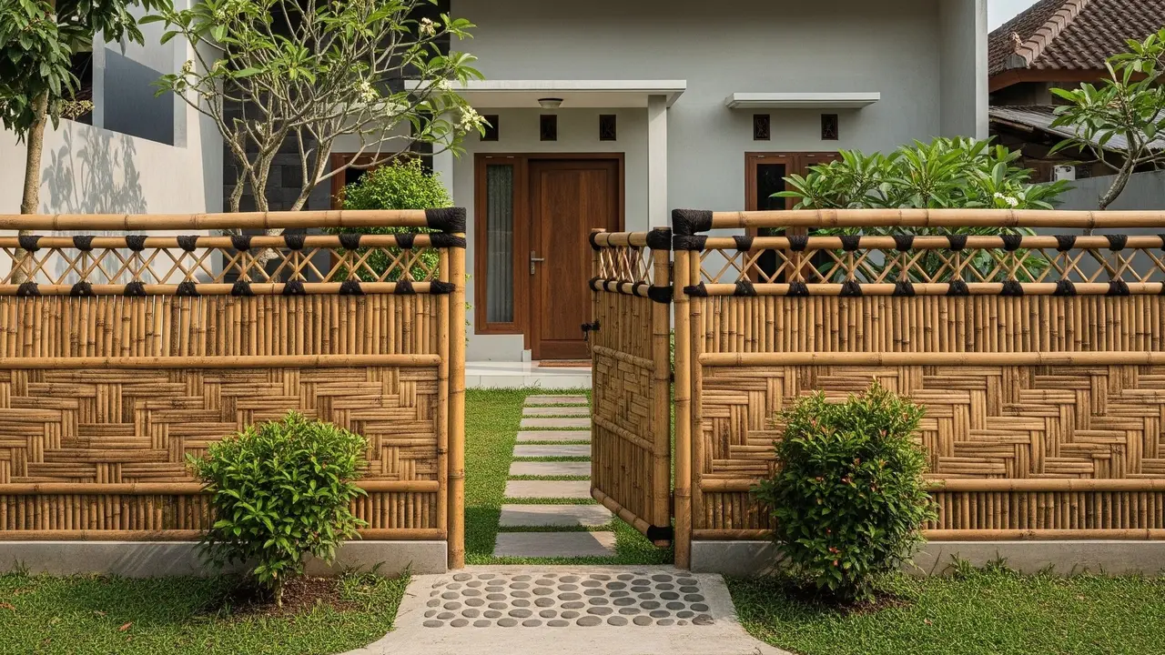 9 Model Pagar Bambu Natural Aesthetic untuk Halaman Rumah, Bikin Hunian Asri