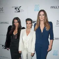 Kim Kardashian, Kourtney Kardashian, dan Khloe Kardashian (AFP/Bintang.com)